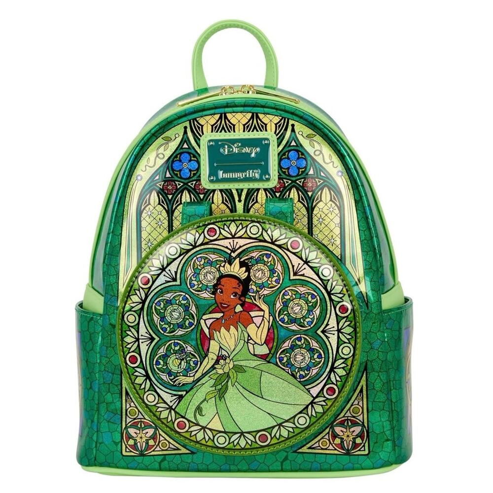 Loungefly Disney Princess Stained Glass: Tiana Mini-Backpack NWT IN HAND